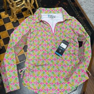 IBKUL Pineapple sun shirt! NWT, size XS. Icefil technology